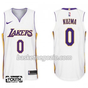 Canotte Bambino Los Angeles Lakers Kyle Kuzma 0 Nike 2017-18 Bianco Swingman